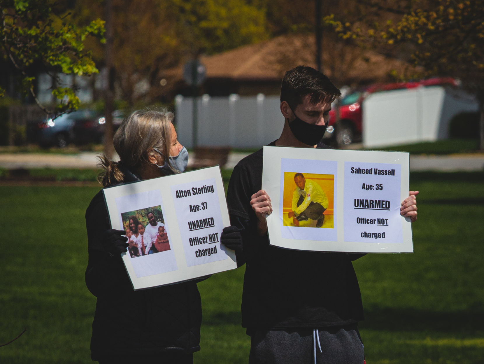 Highland United Against Hate silent protest